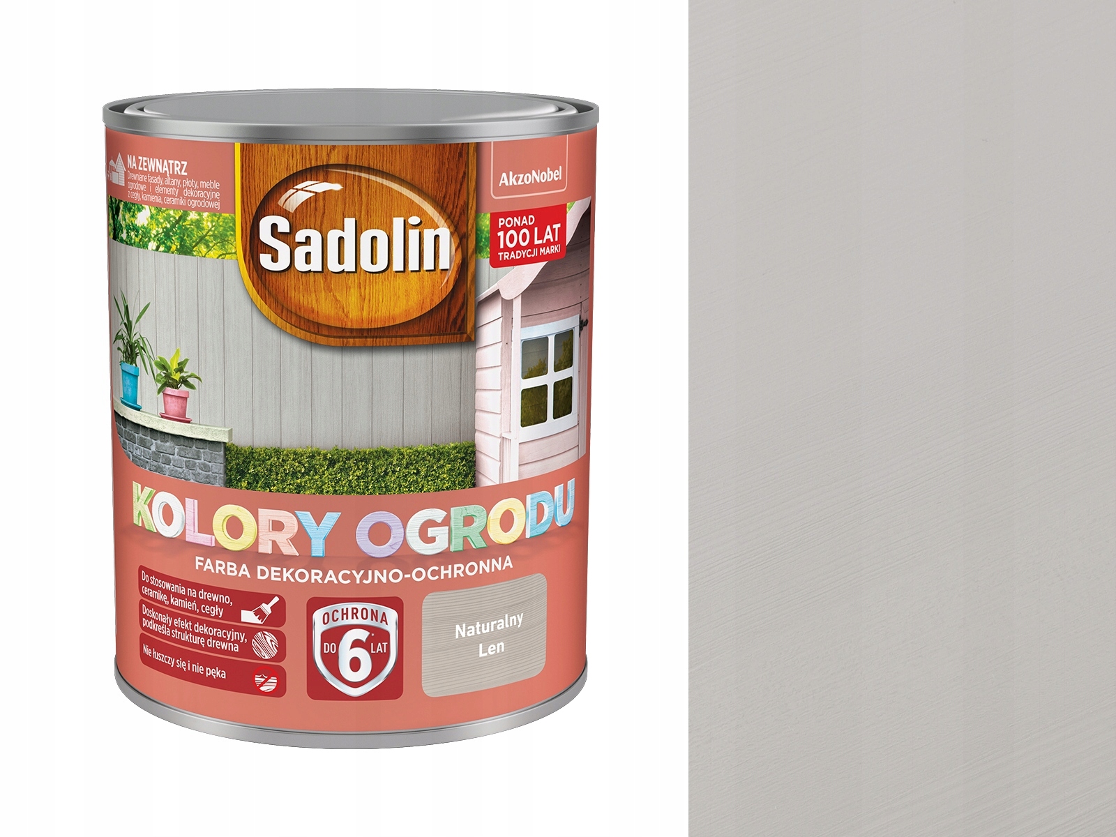 Sadolin Barva Barvy Zahrady 2,5 L Přírodní Len