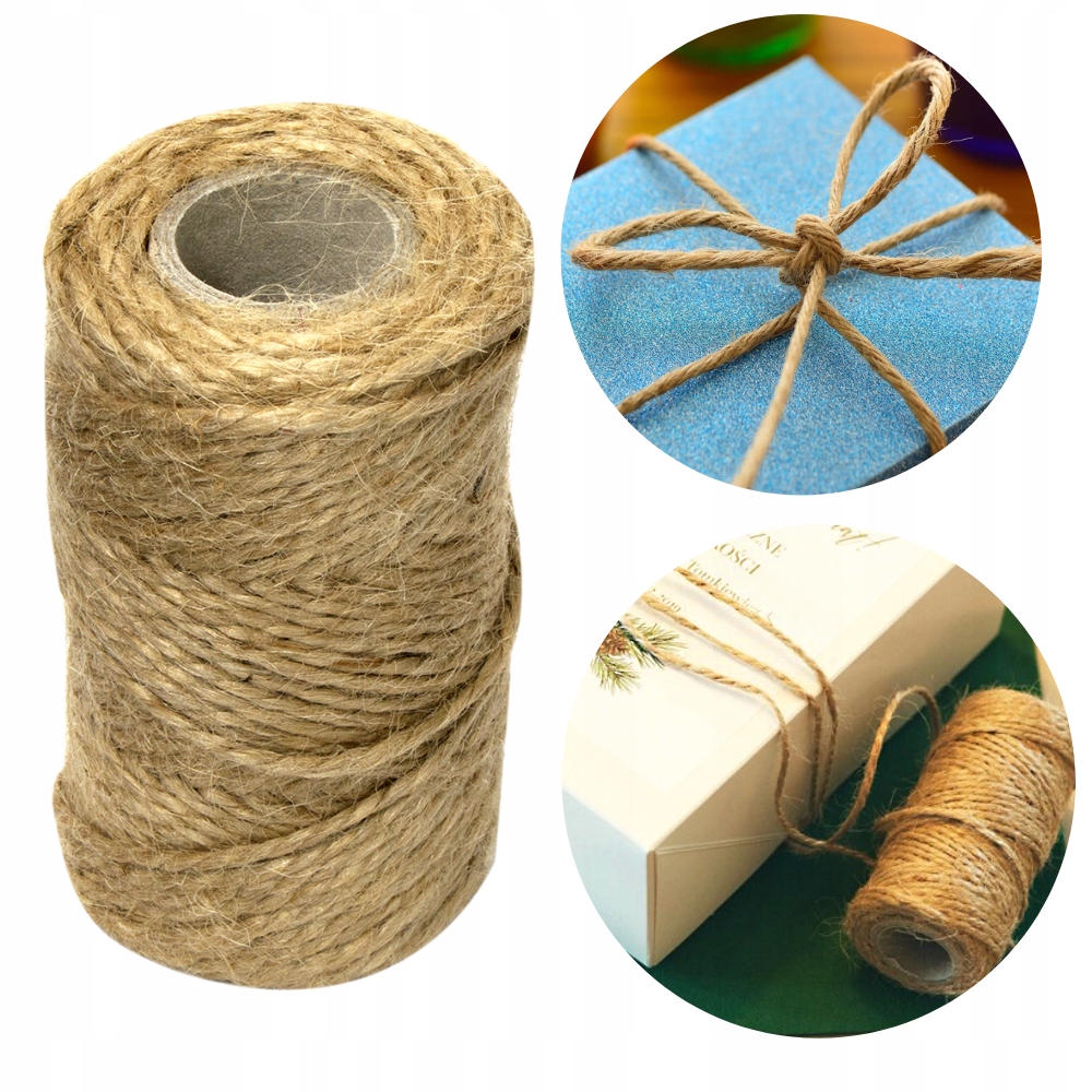 

Sznurek Jutowy Naturalny Do Prezentów Dekoracyjny