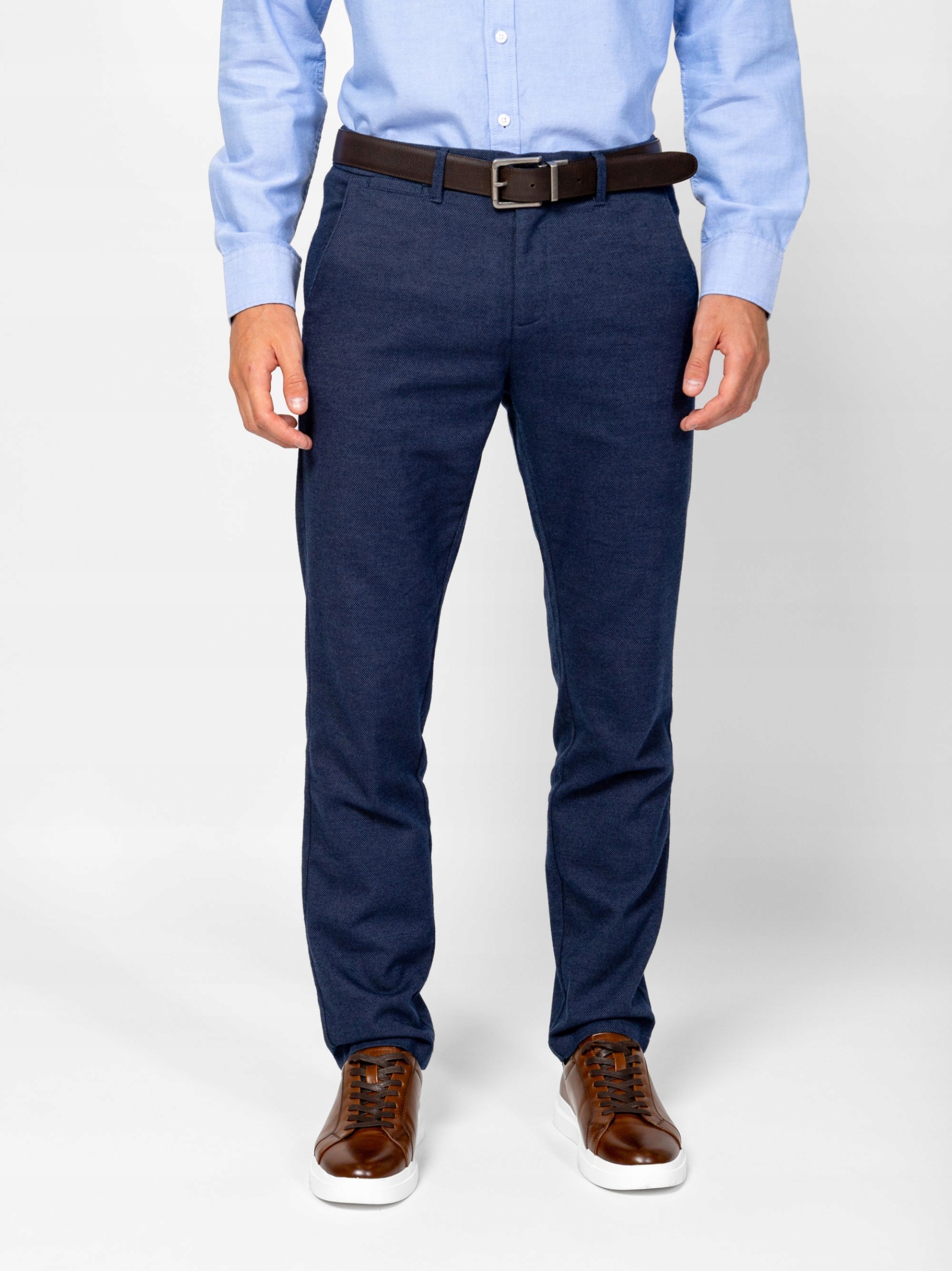 Heavy Tools Pánské Elegantní Společenské Kalhoty Fedro Moonlight, Modrá Barva, 36