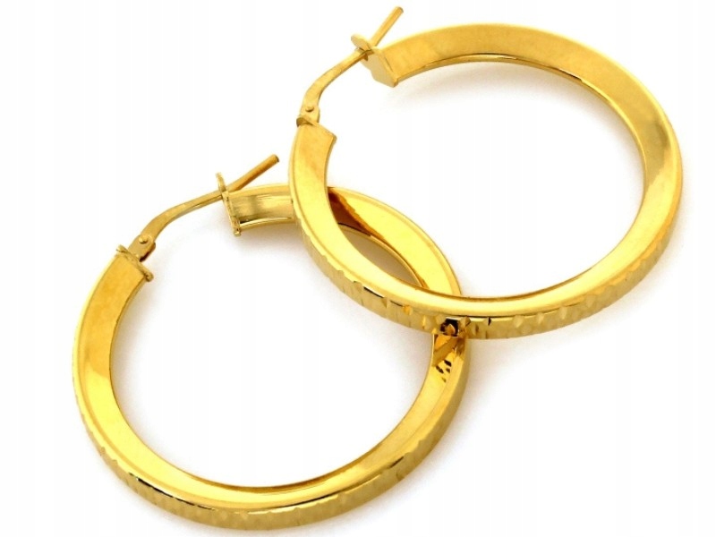 Stříbrné náušnice 925 velké kruhy s diamantováním, moderní anglický vzor