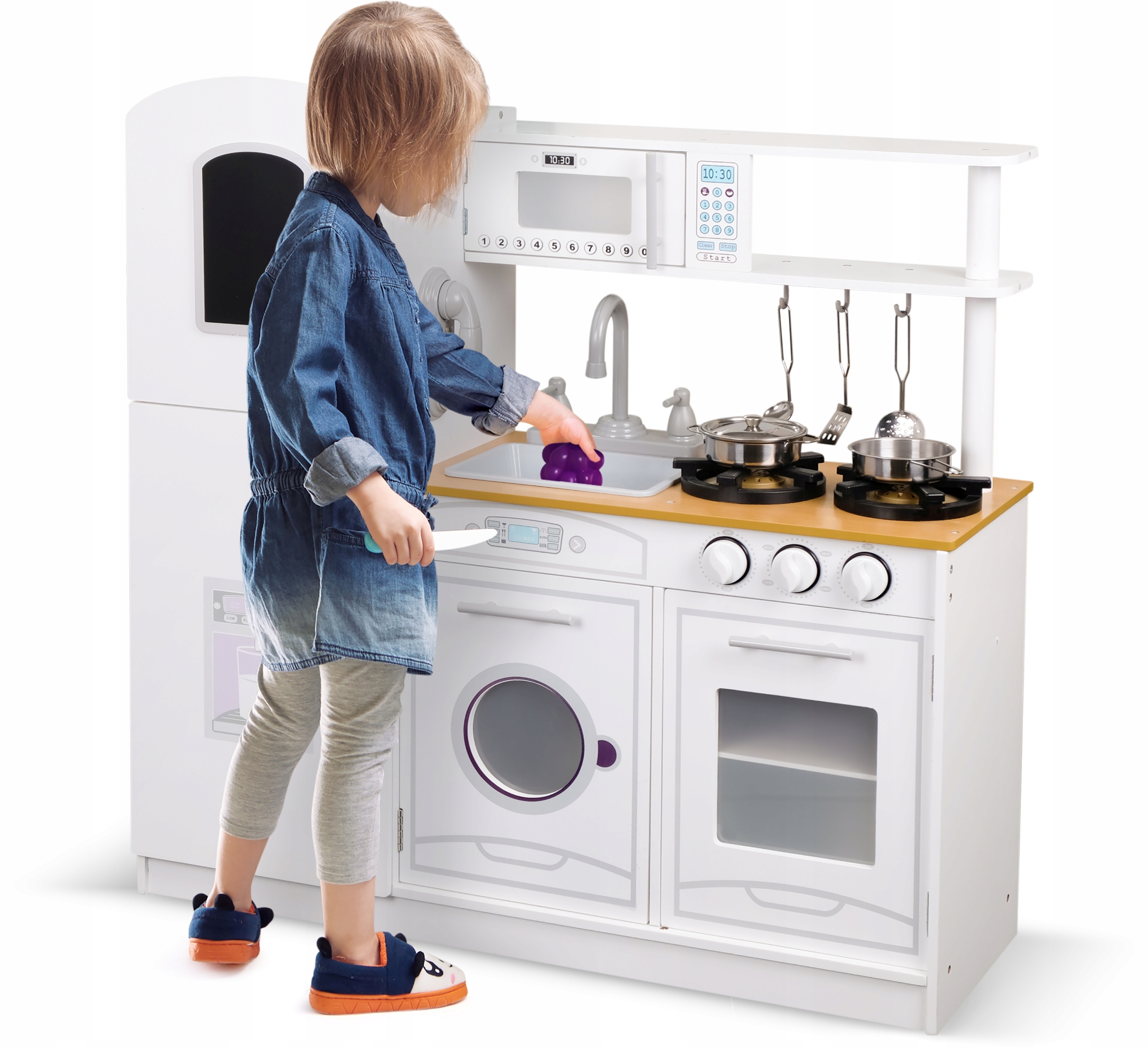 DUŻA KUCHNIA DREWNIANA Kuchenka Dzieci INTERAKTYWN Marka Promis