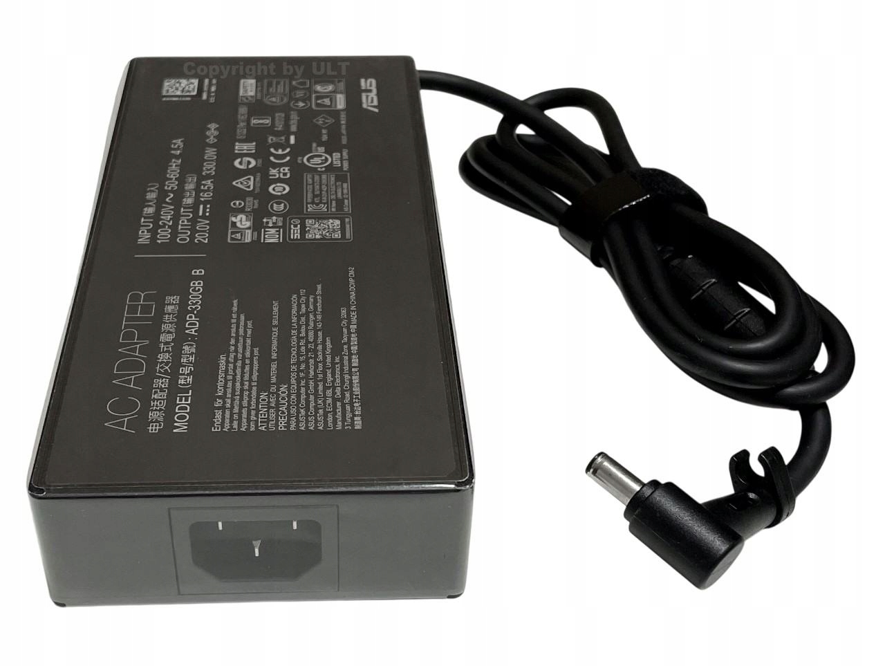 100% Oryginał zasilacz ładowarka Asus 330W 20V 16,5A wtyk 6mm kod Qr