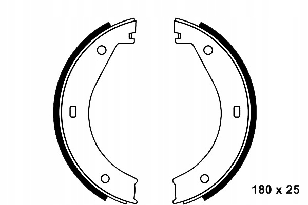 Ate Brzdové Čelisti Sada Zadní Bmw 3 (E36), 5 (E28 asistent řidiče #28