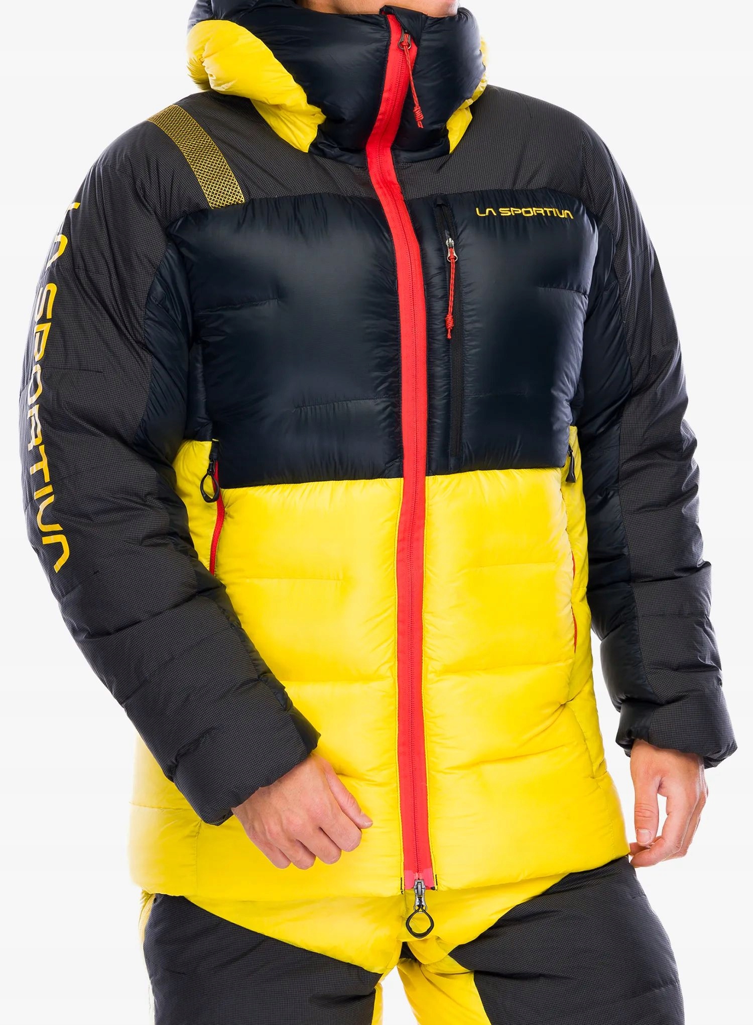 Péřová bunda La Sportiva Olympus Tech Down Parka černá/žlutá XL