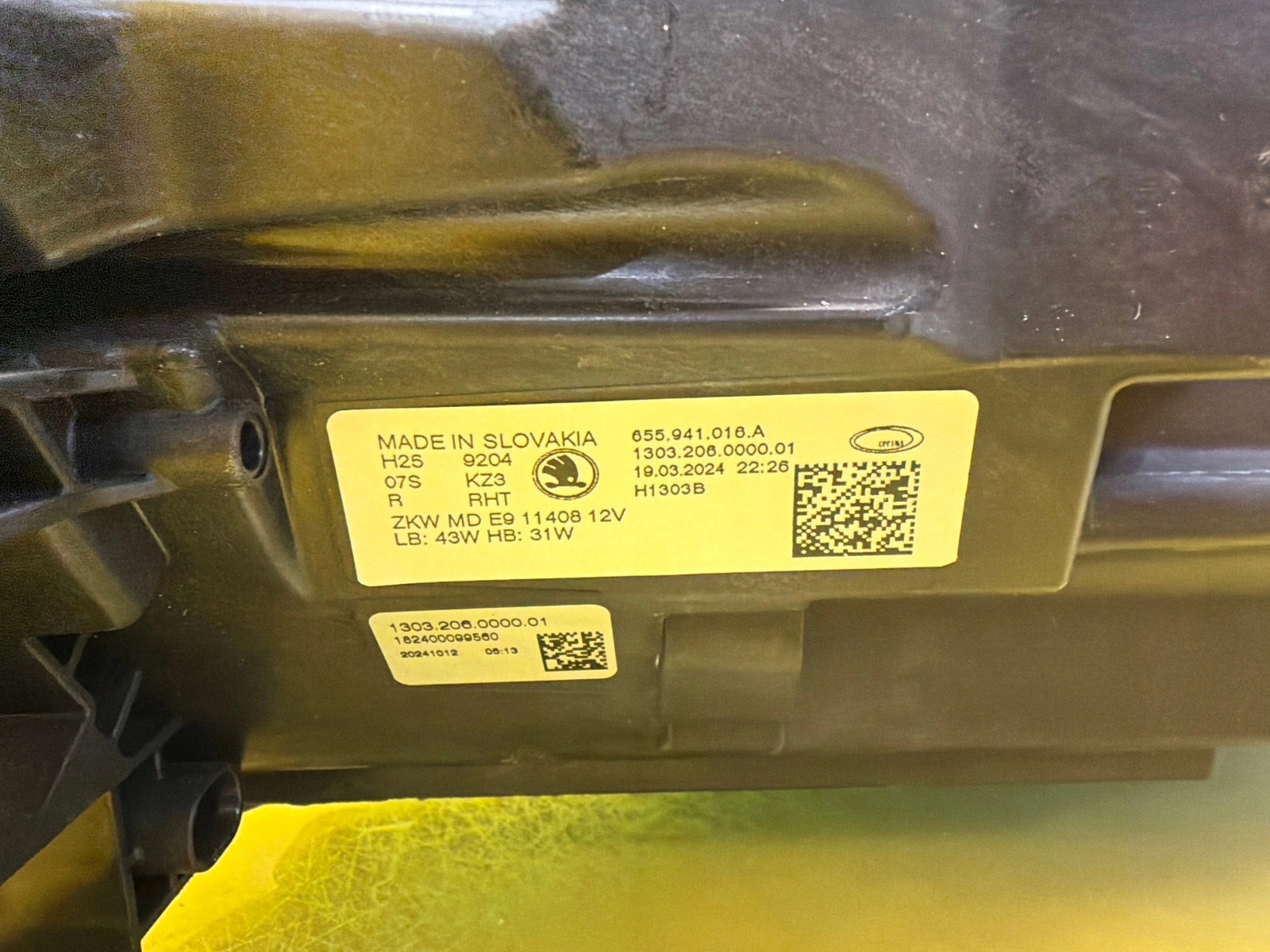 light right Skoda Scala Lift Full Led 655941016A