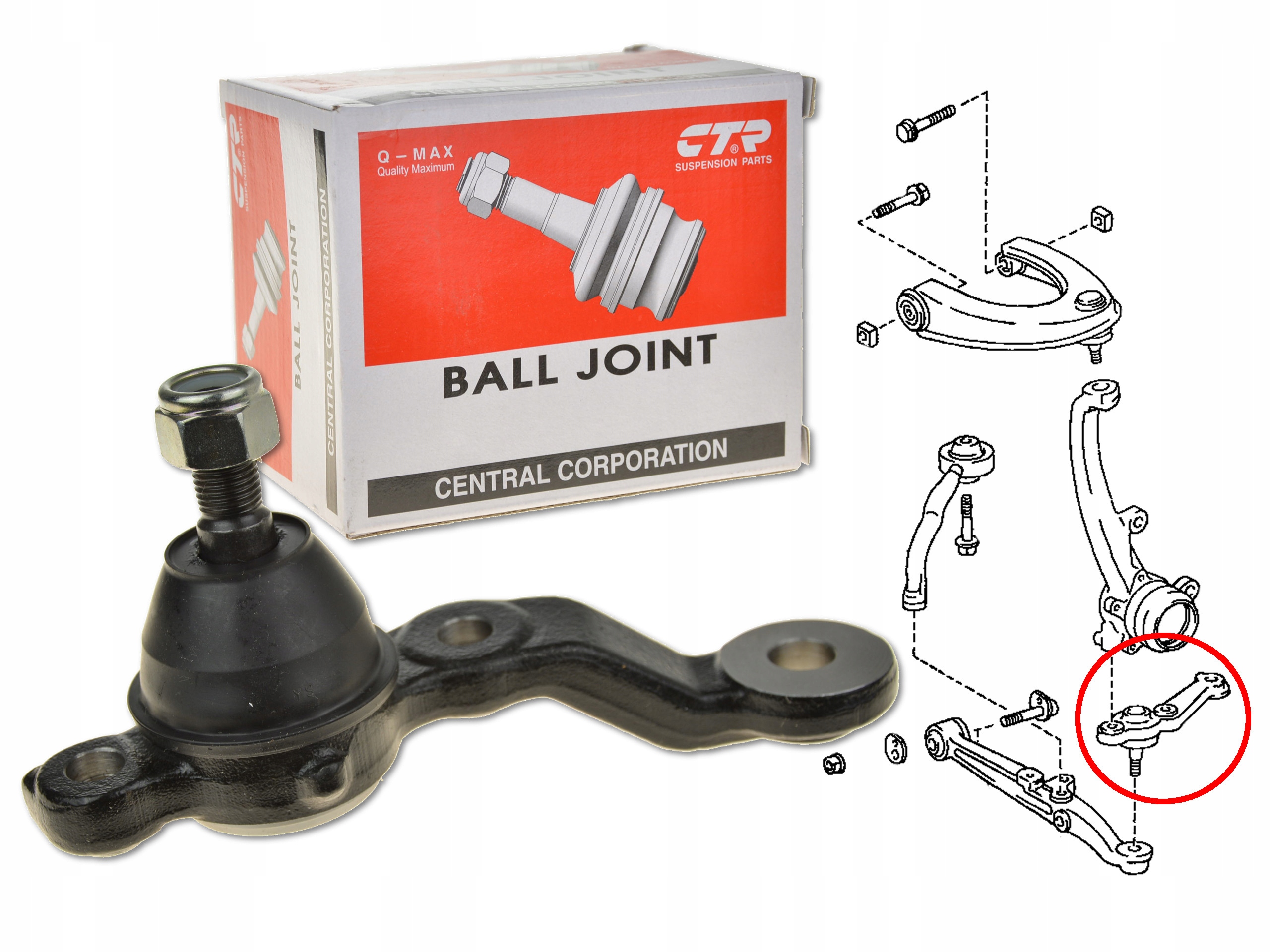 CBT-70 - LEXUS IS300 99-05 РЫЧАГ УПРАВЛЕНИЯ ПЕРЕДНИЙ НИЖНИЙ ЛЕВЫЙ