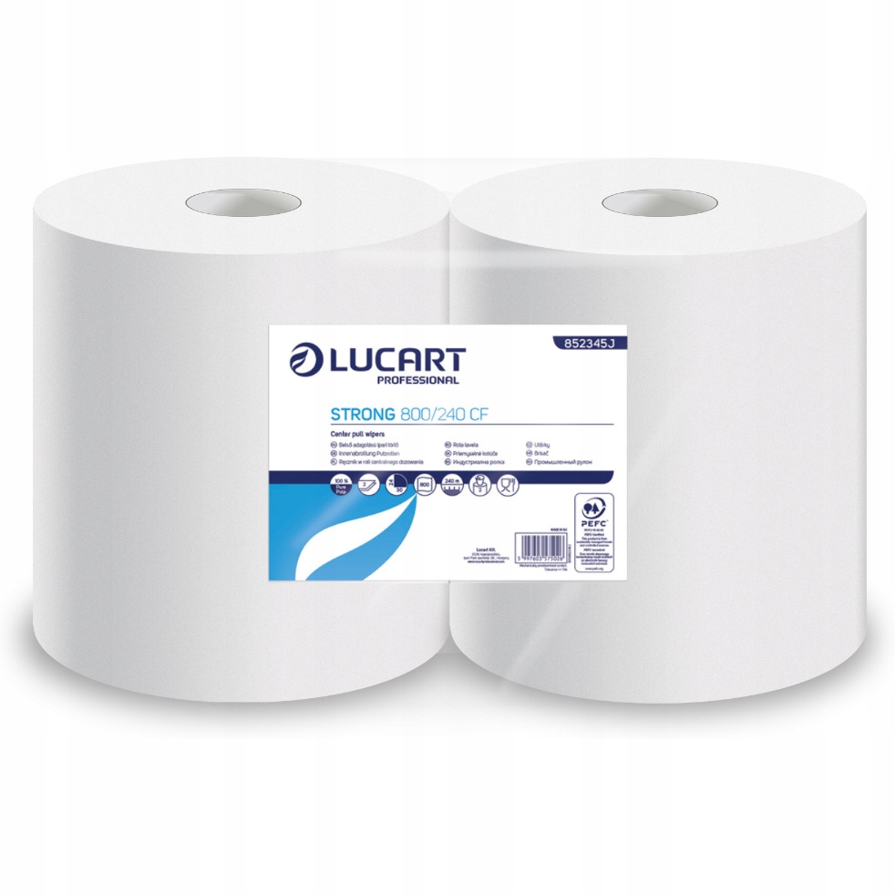 Levně Čisticí Utěrka průmyslový v roli (2 kusy) bílý 2v1