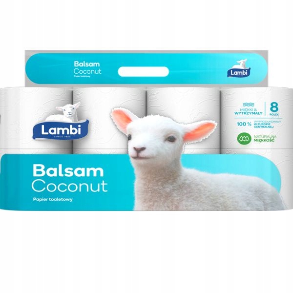 Papier toaletowy Lambi Balsam Coconut 32 sztuki Nazwa Lambi Balsam Coconut