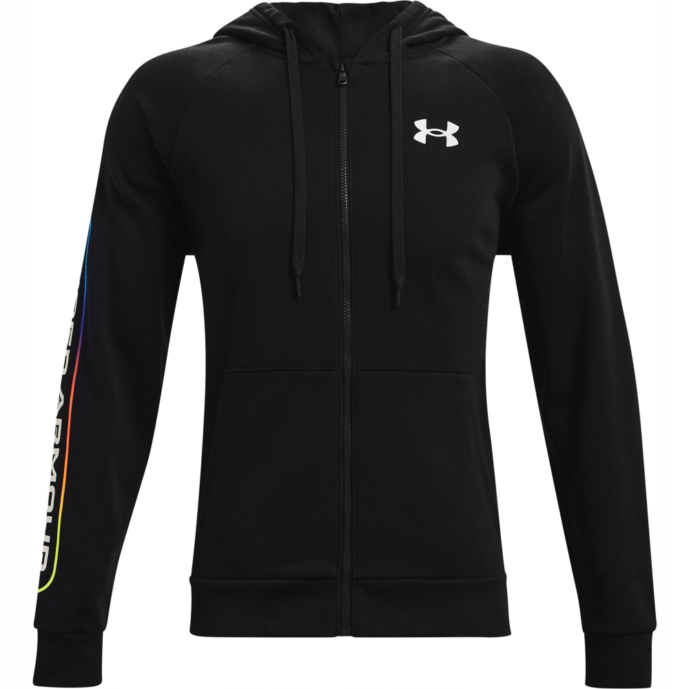 Pánská Rozepínací mikina s kapucí Under Armour Rival Fleece černá vel. L