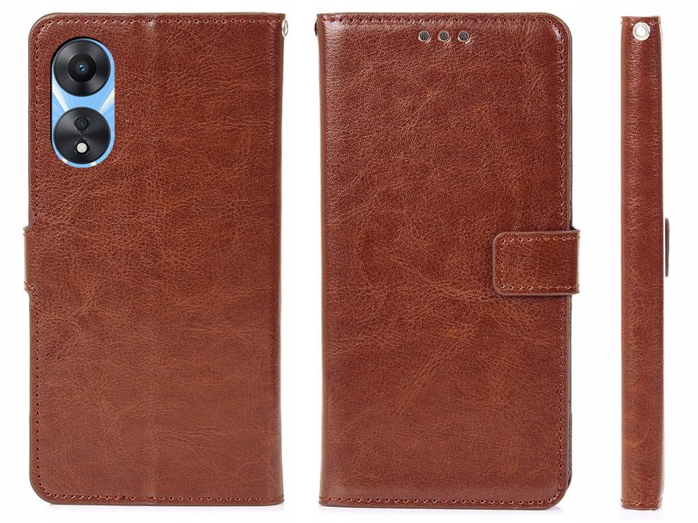 

Etui Portfel Vintage do Oppo A78 5G Szkło