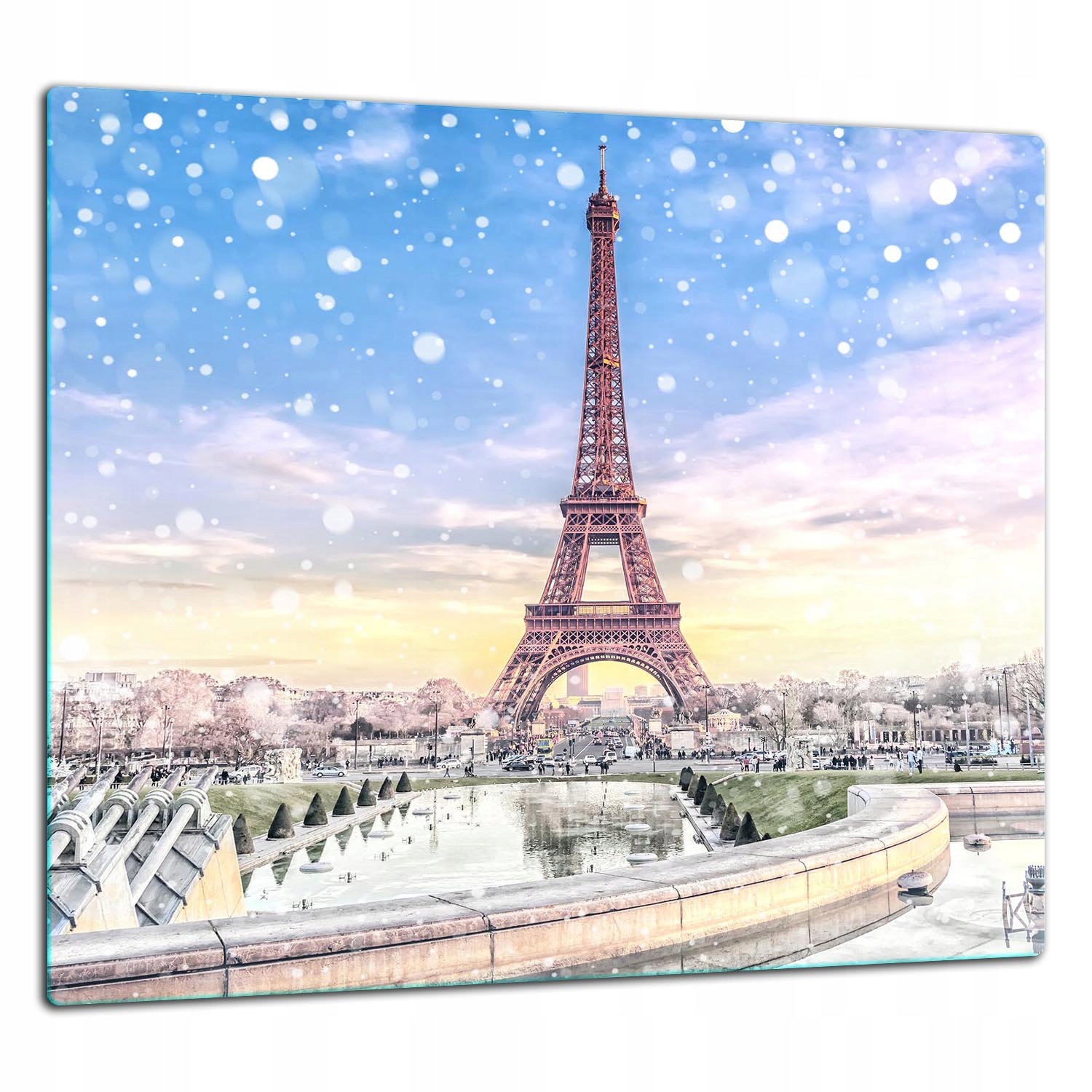 Skleněná Ochranná Deska Panel Lepidlo 65x60 Paříž