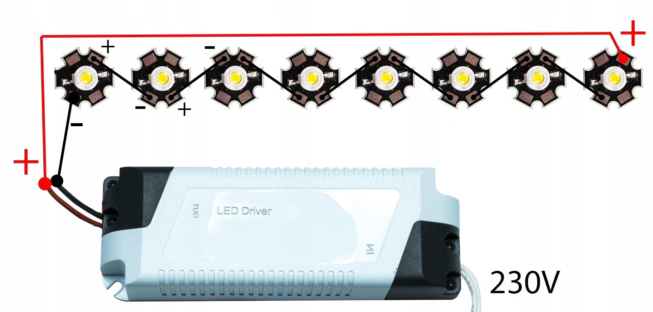 ZASILACZ LED DRIVER stałoprądowy | 9 - 12 x3W | 24 - 42V DC | 600mA Stan opakowania oryginalne