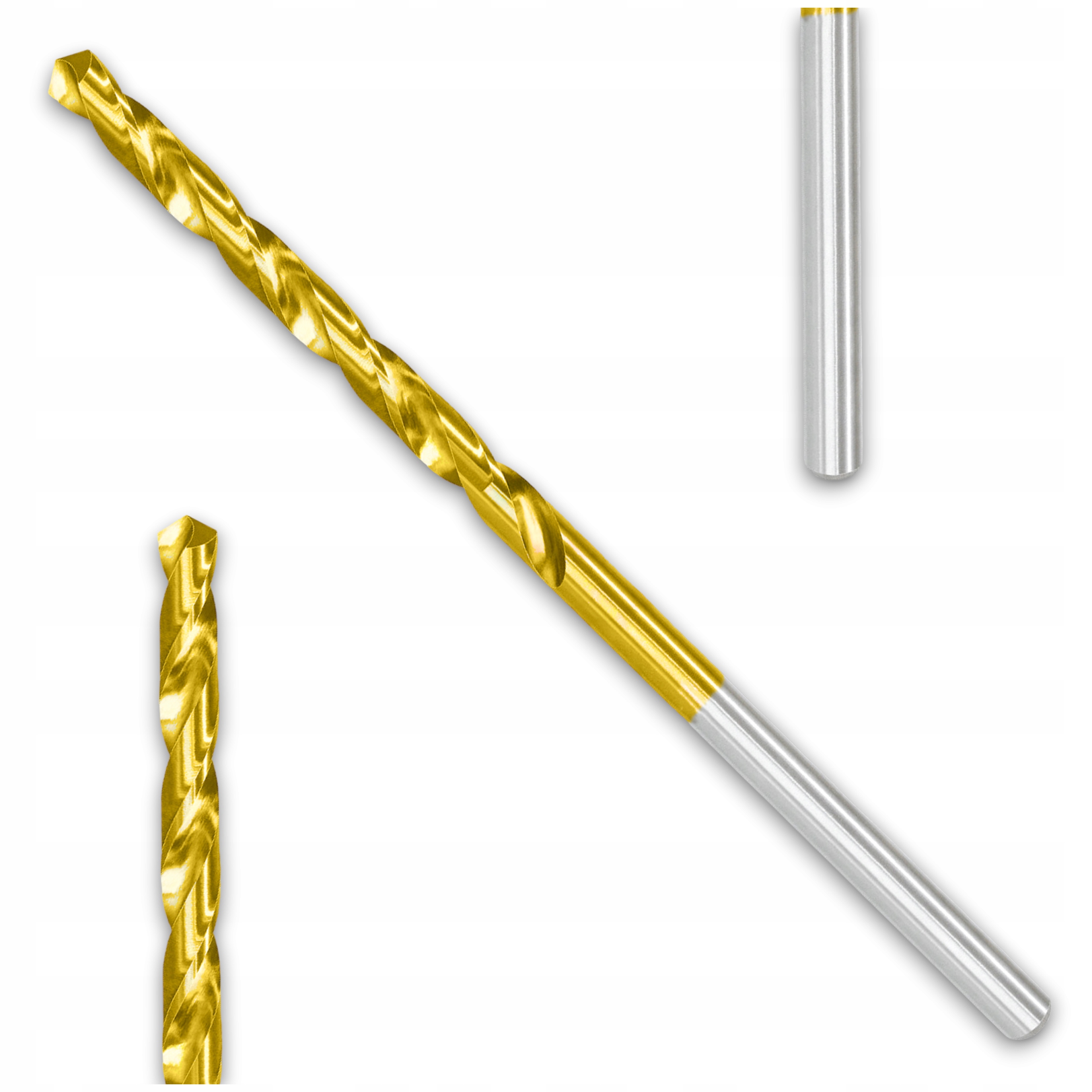 WIERTŁO DO METALU TYTANOWE FI 3.1 mm TYTAN HSS-TiN