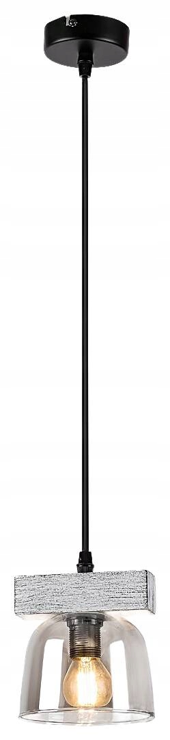 Závěsná lampa E14 1x40W barva šedý dub 3118 Cardamom Rabalux