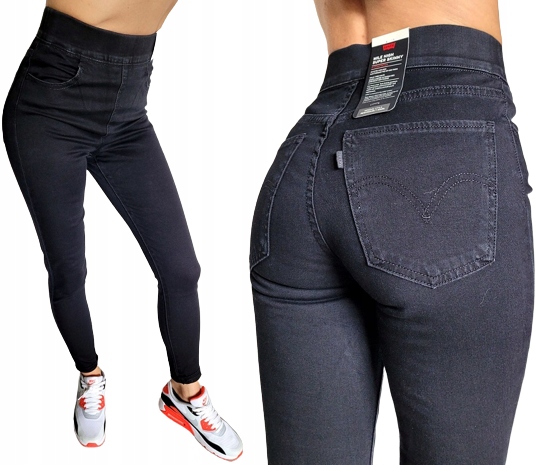úzké nohavice Levi's Mile High Skinny Pull On W26 26 Xs/s Sleva -60%