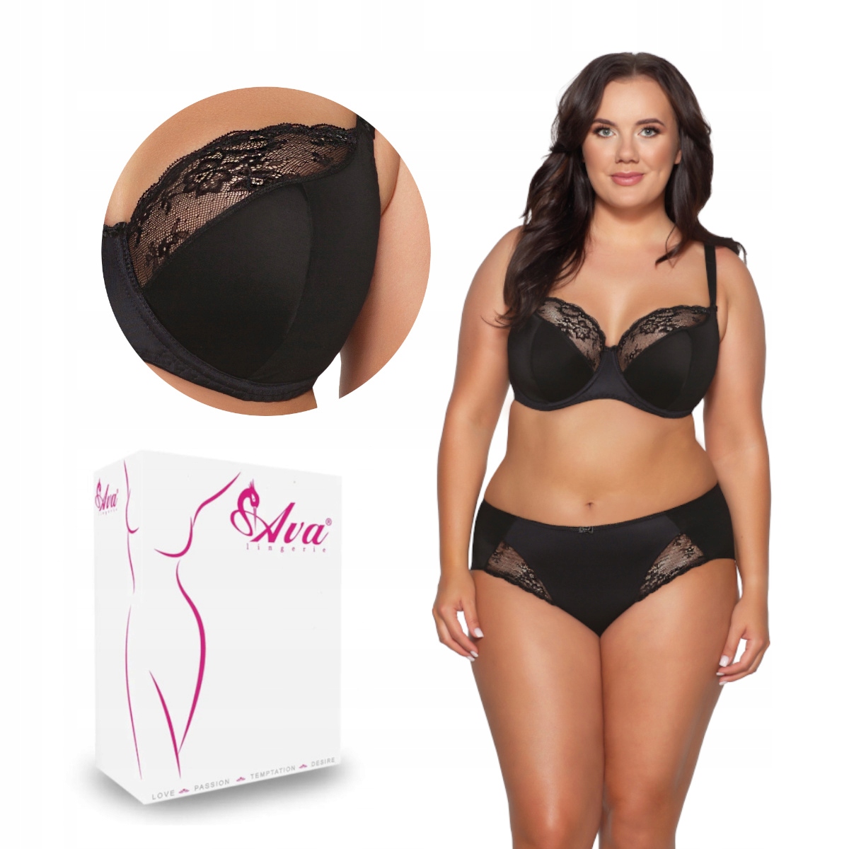 Podprsenka Semi Soft Av 2110 polovyztužená černá 85I