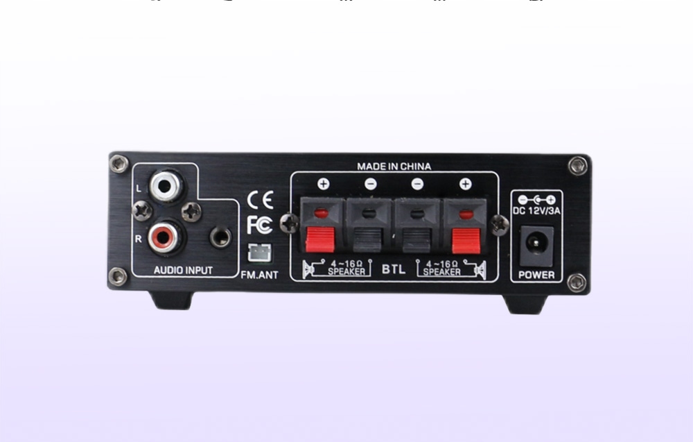 BLITZWOLF WZMACNIACZ AMPLITUNER AUDIO STEREO BLUETOOTH 5.0 USB RCA AUX 45W Zasilanie sieciowe