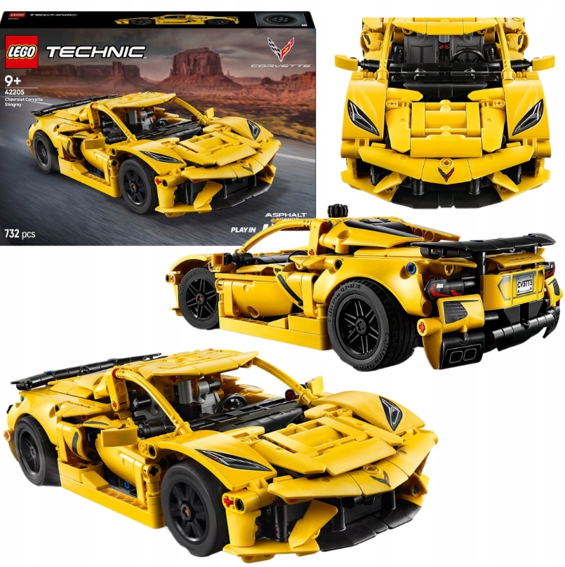 Lego Technic Chevrolet Corvette Stingray Auto Sportowe Bolid F1 Formula 1