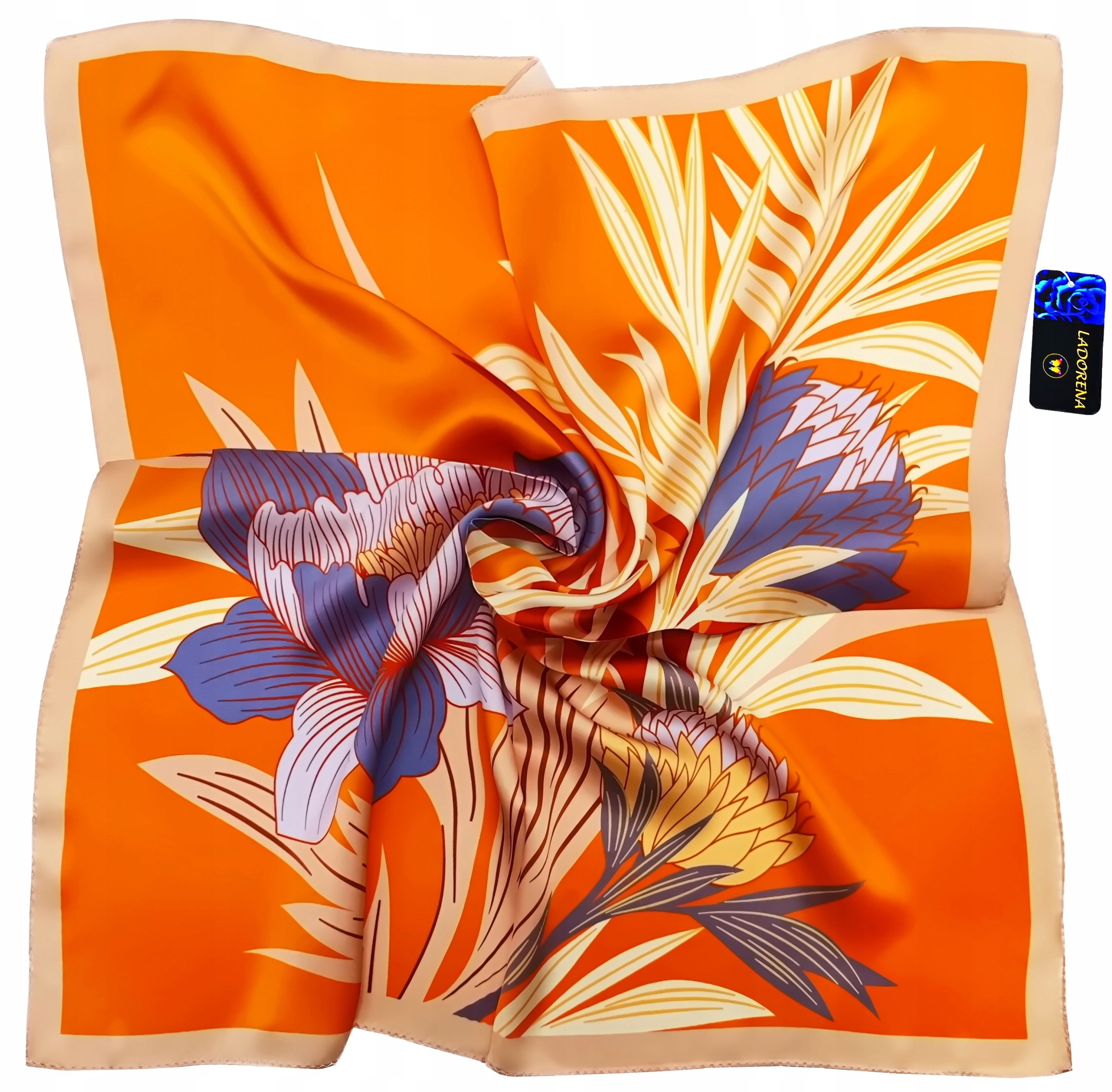 Hedvábný Šátek 100% Přírodní Hedvábí Morušový Značka Prémiová Kvalita+