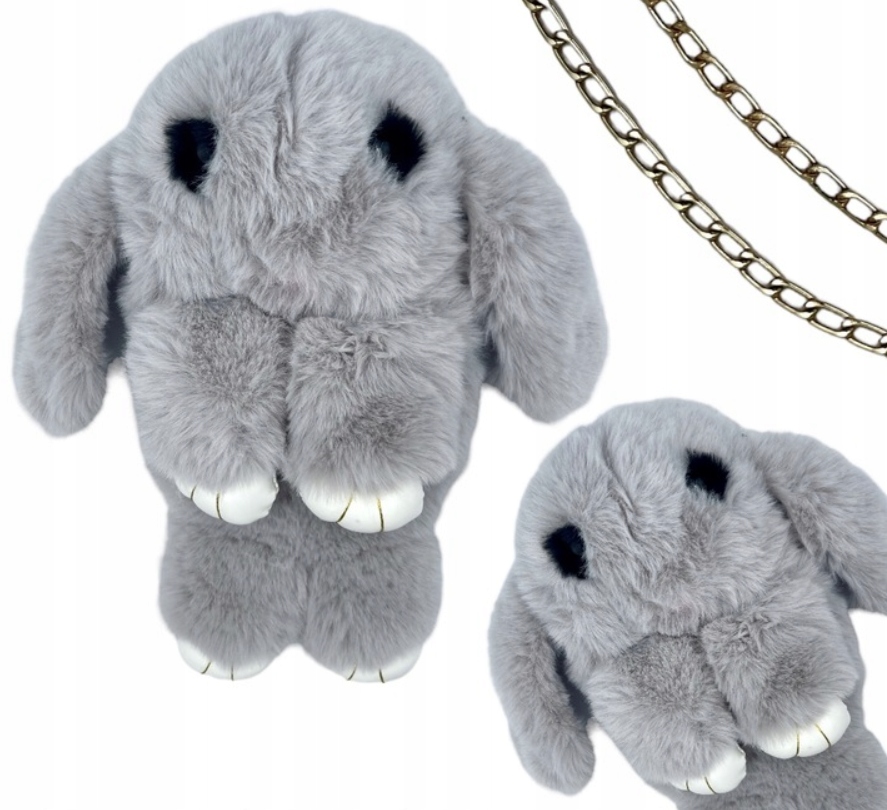 

Pluszowa Torebka Króliczek Królik Plecak 2w1 Szary