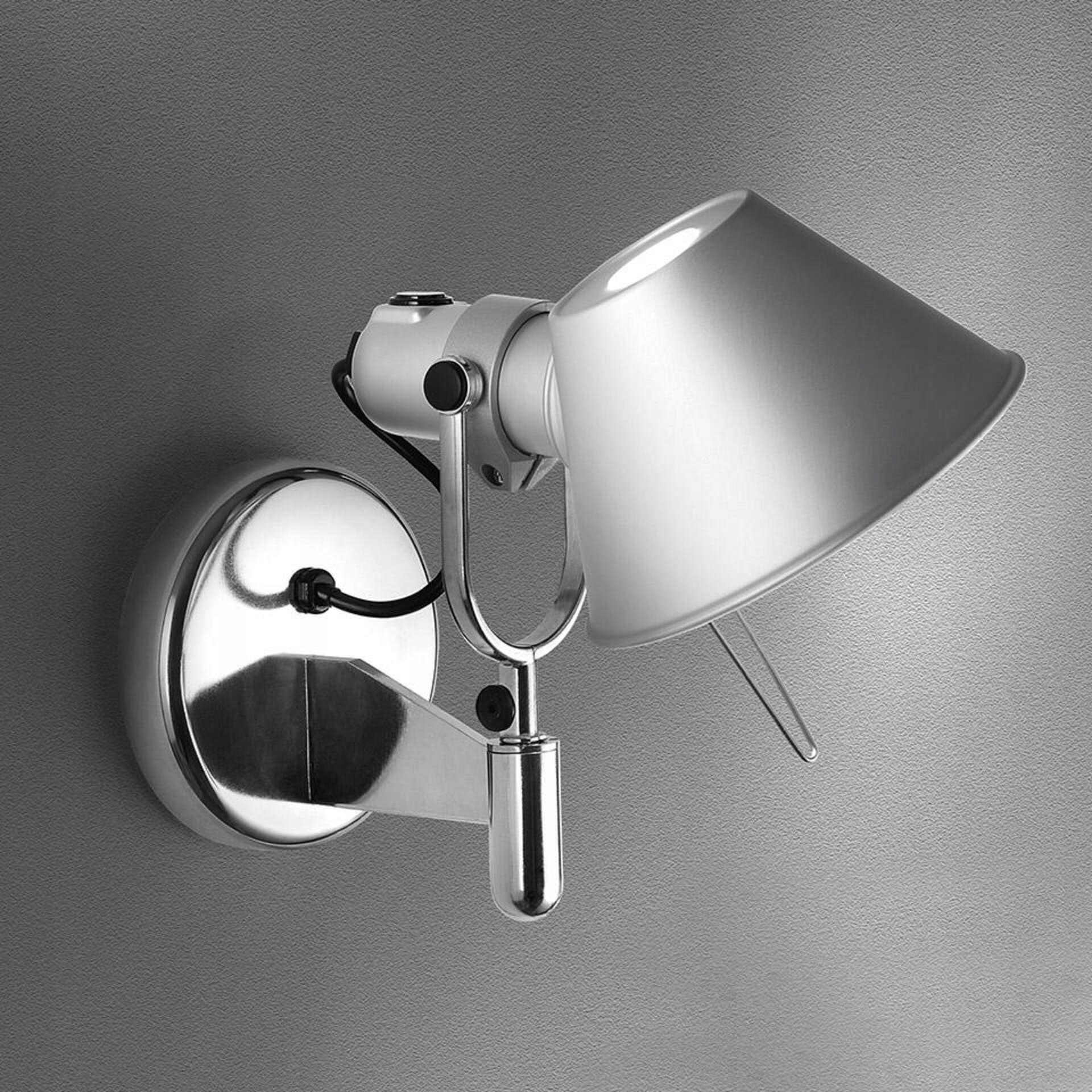 Artemide Tolomeo Faretto Led 2700K, stmievateľné nástenné svietidlo, hliník