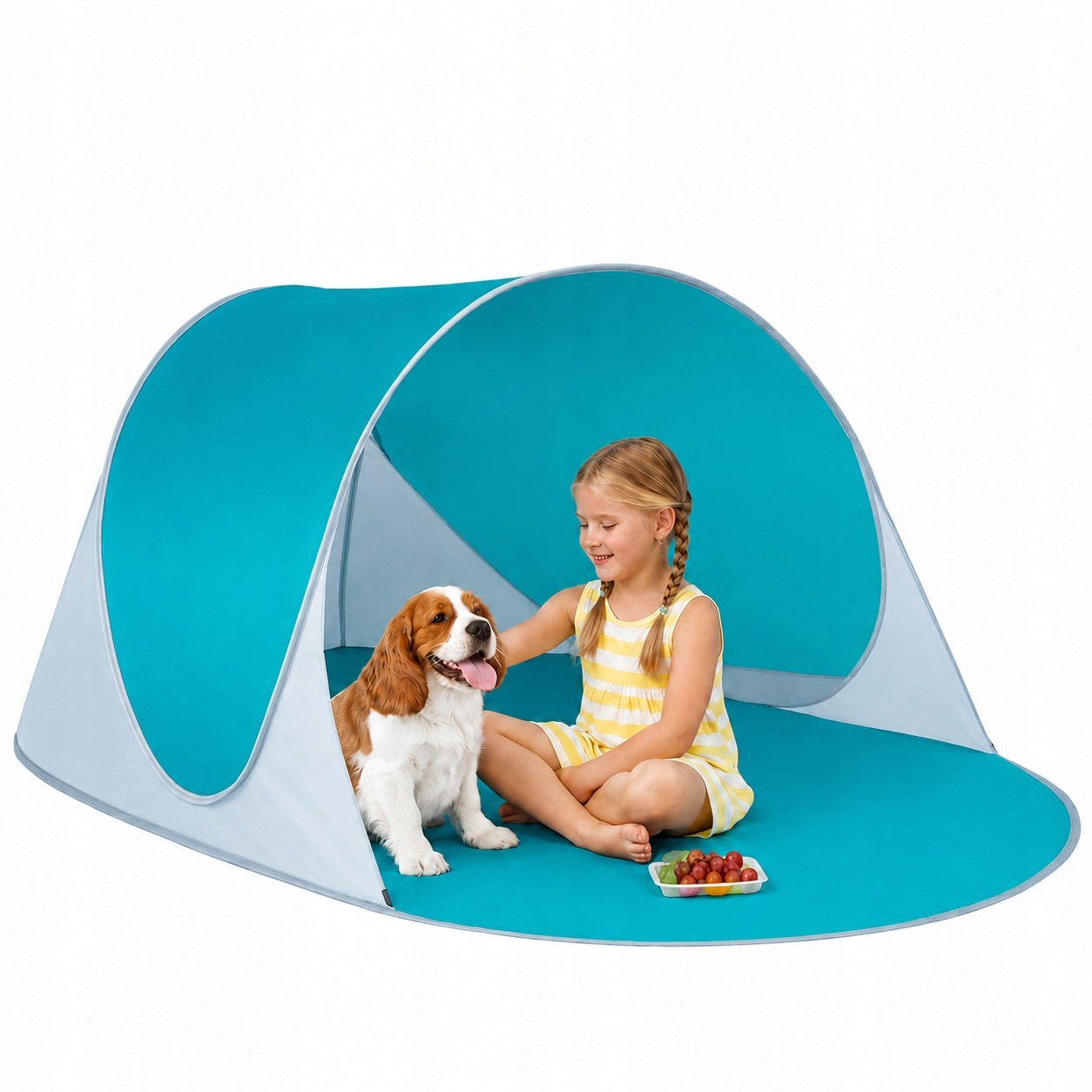 Stan samorozkládací pro 2 osoby 195x120x85 Uv kolíky na pláž