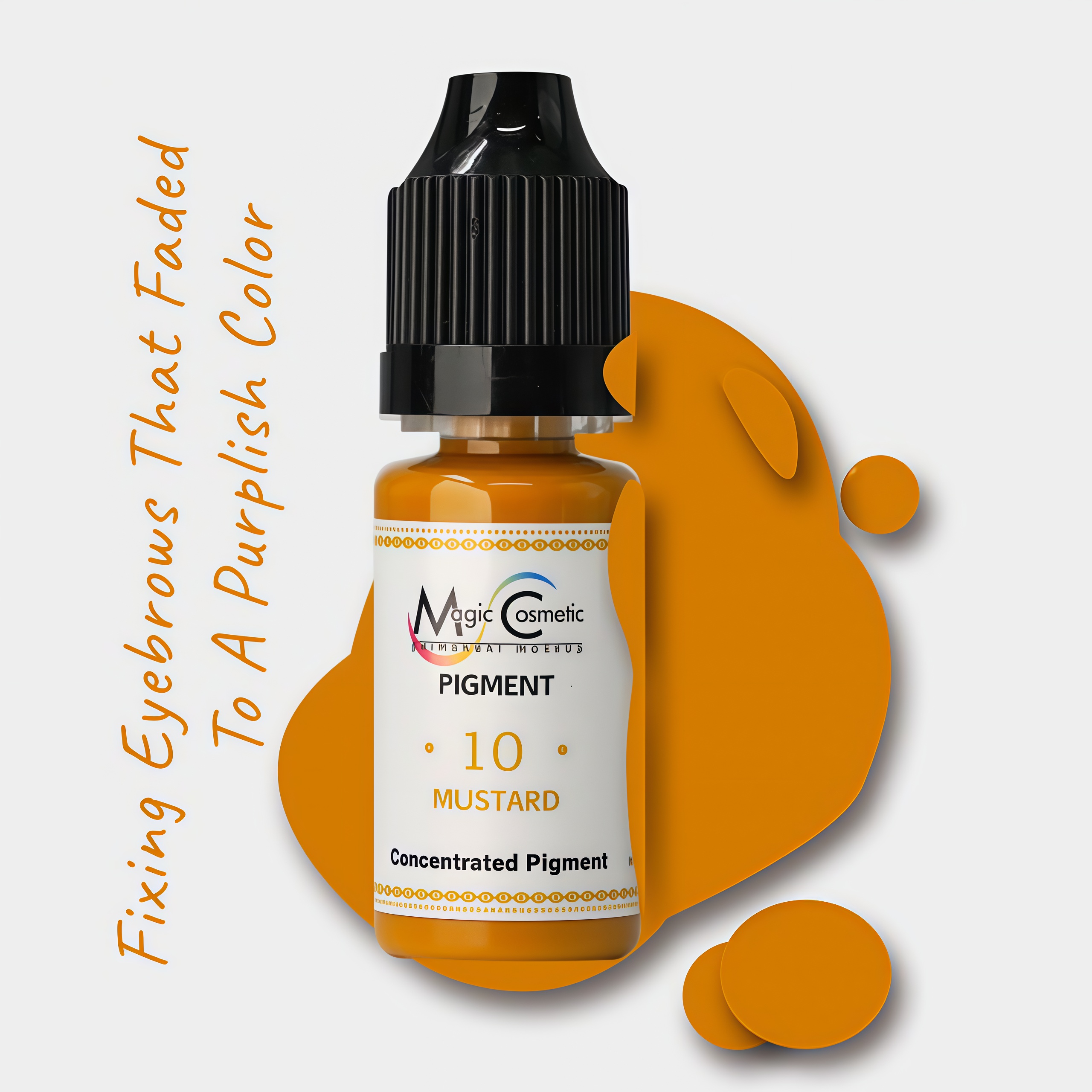 Pigment pro permanentní make-up Magic Cosmetic #10 Mustard 10 ml