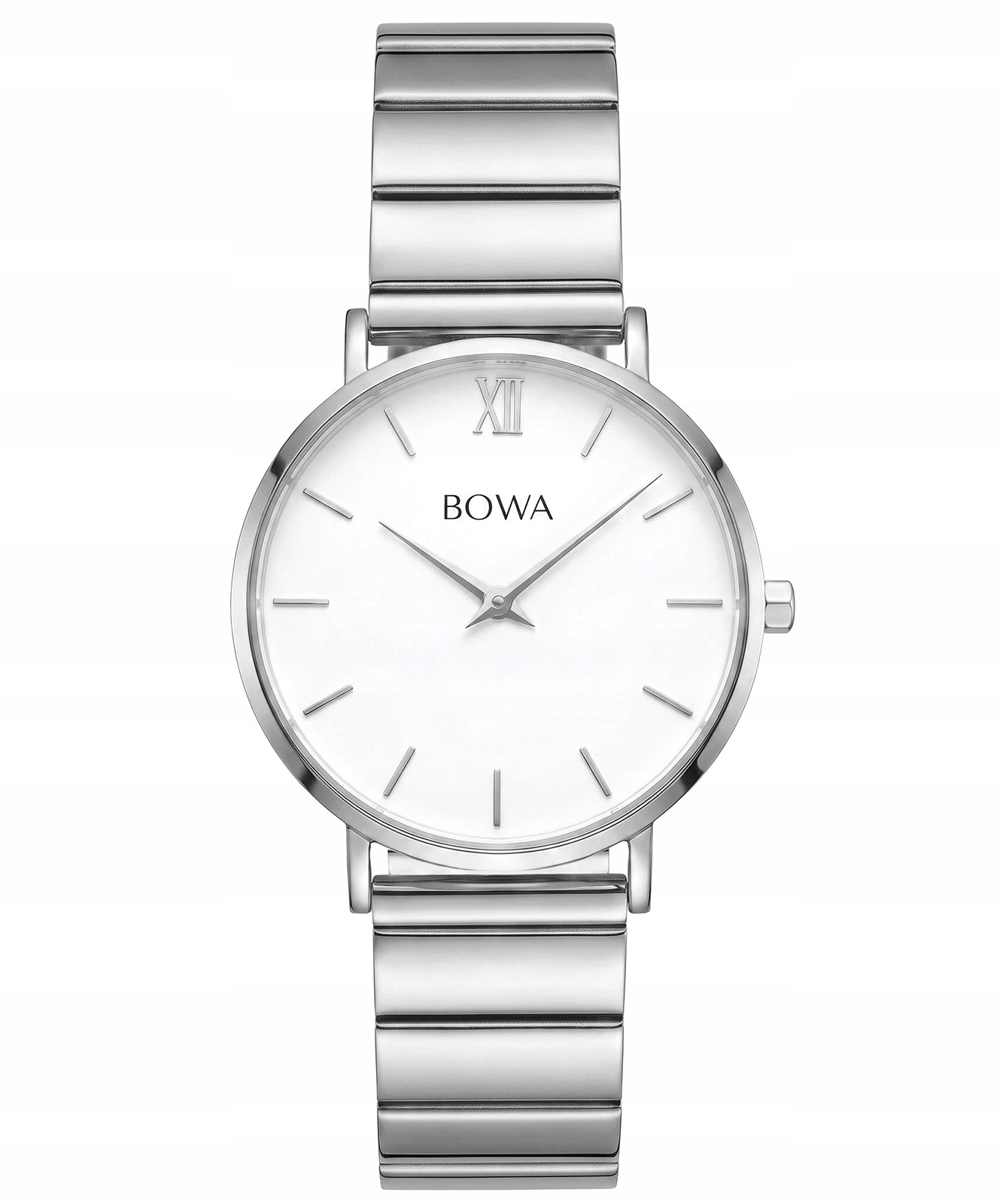 Dámské hodinky Bowa London White-Silver Steel 33