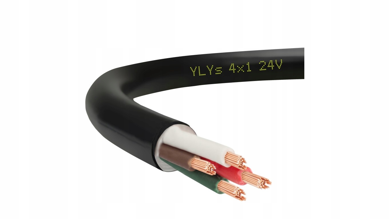 Przewód Przyczepowy YLYs 4x1 24V Elektrokabel 100m Samochodowy 07.9004.0100
