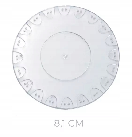 Wzornik okrągły z wymiennymi tipsami|PRZEZROCZYSTY Marka ManyLashes