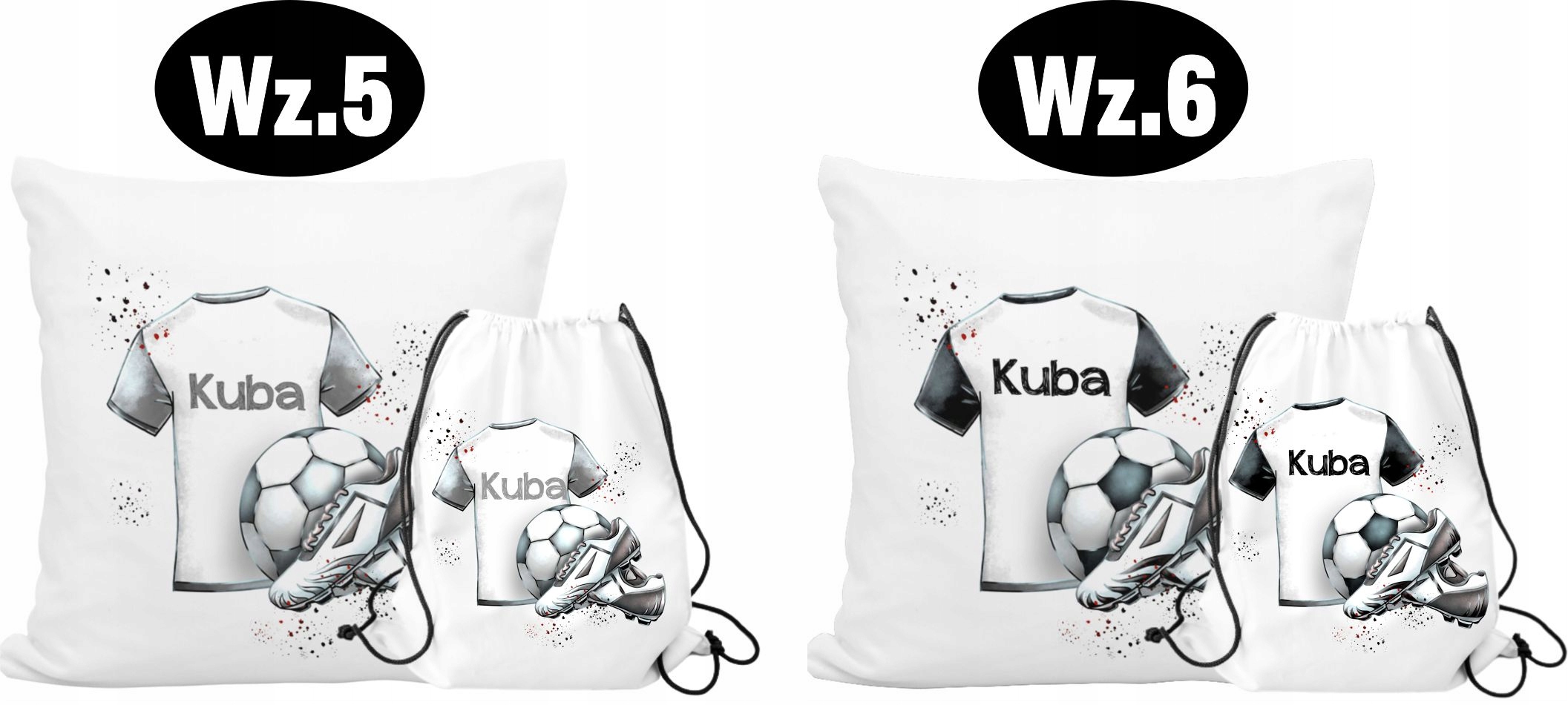 ZESTAW WOREK PODUSZKA DLA PIŁKARZA - PIŁKA NOŻNA Stan opakowania oryginalne