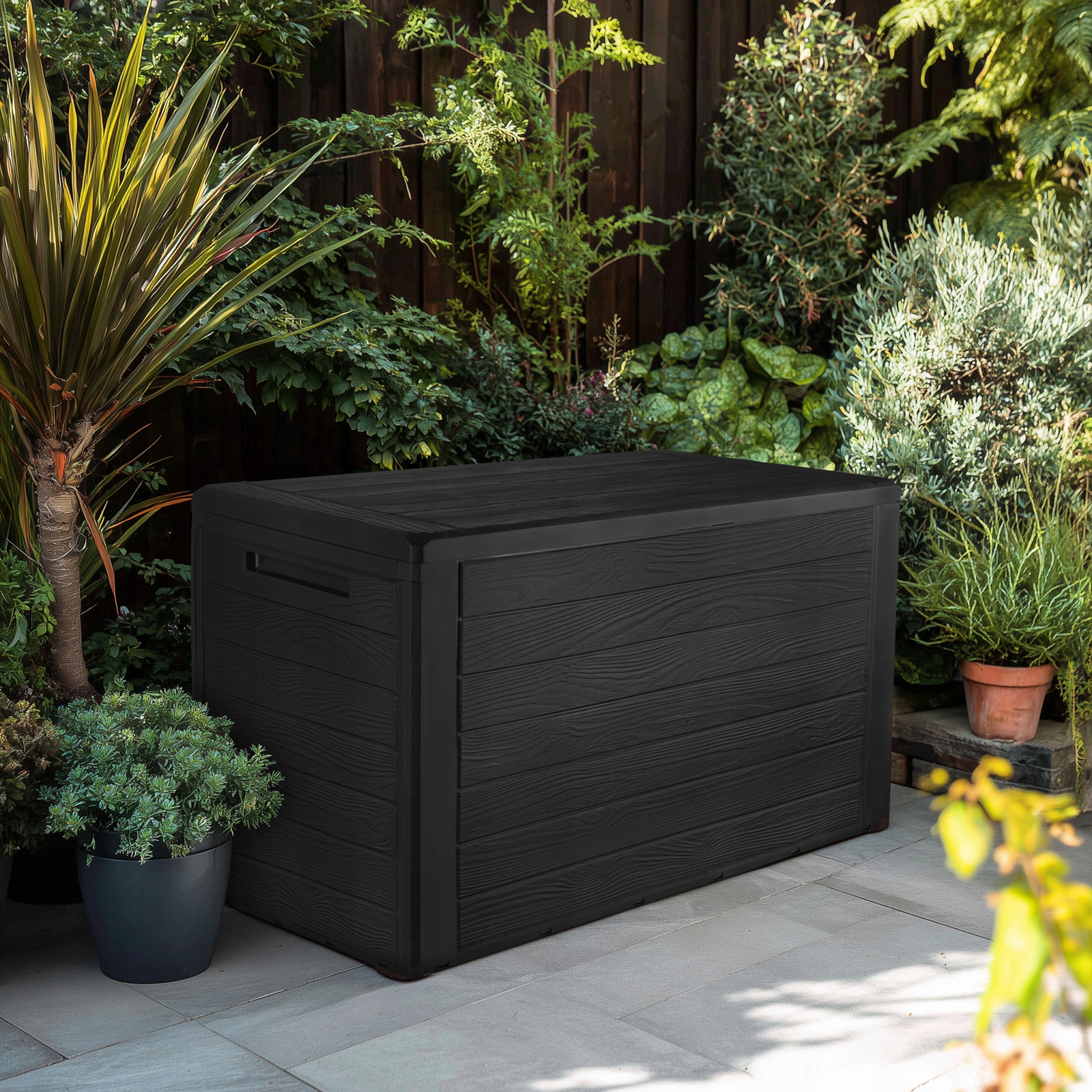 Balkonová Záhradná Skrinka Veľká 190 L Kufrík Úložný Priestor Na Záhradu Balkon