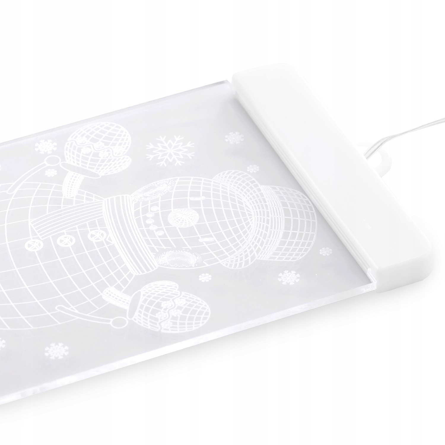 Witraż okienny dekoracja LED na okno bałwan Rodzaj iluminacji bałwan