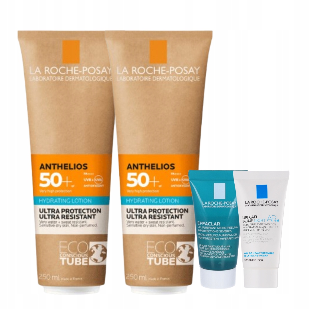 La Roche-Posay Anthelios nawilżające mleczko ochronne Spf 50+ 250 ml 2PAK