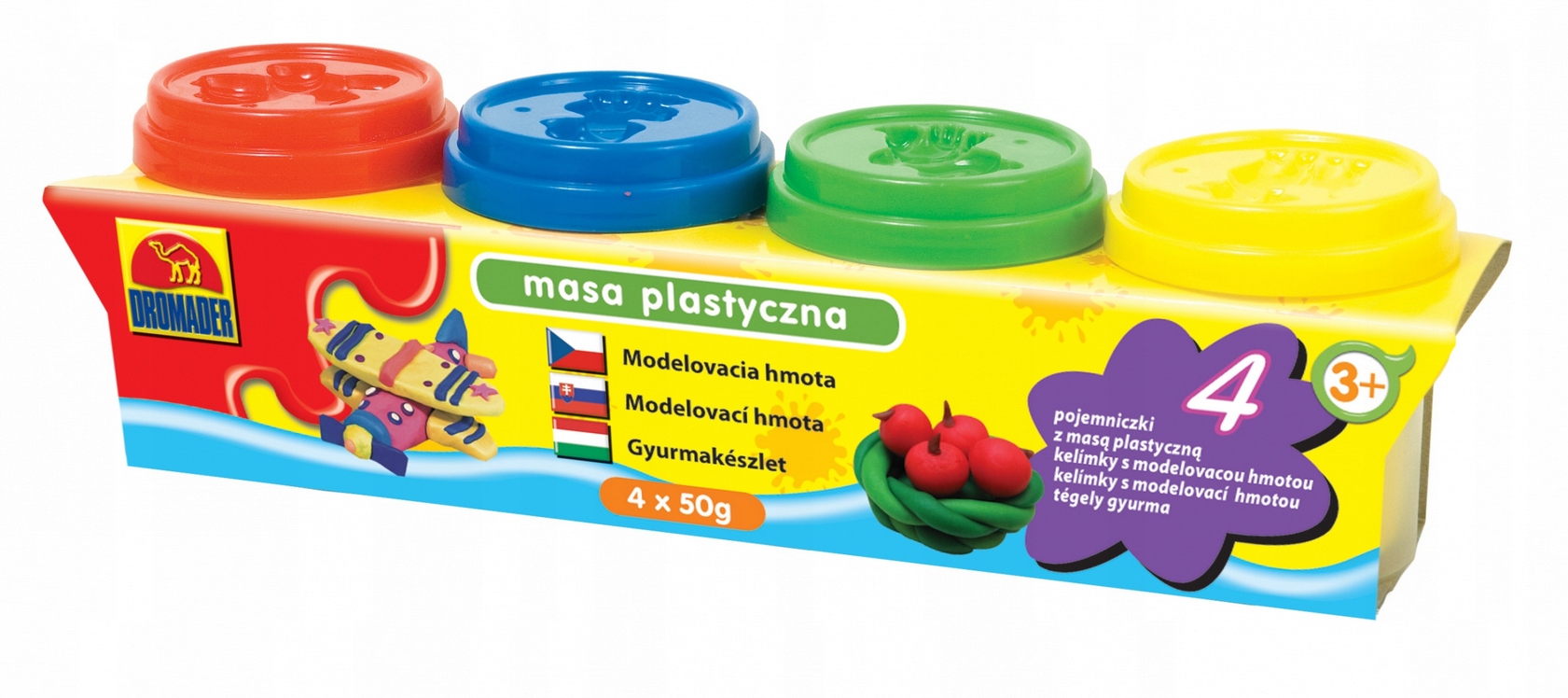 

Masa Plastyczna 4 Małe Tuby Foremki 4X50G