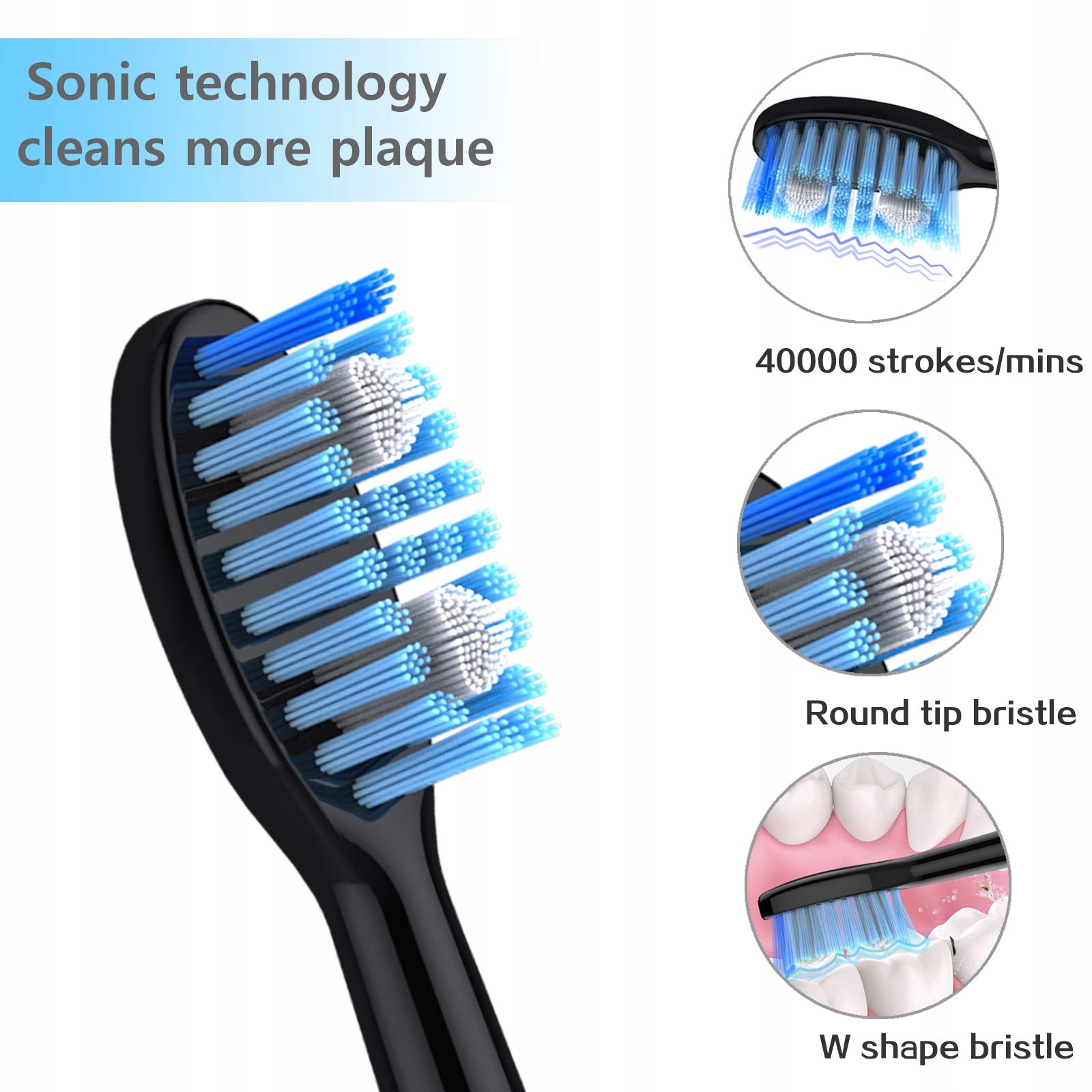 LÄCHEN Elektryczna Szczoteczka Soniczna Zestaw 2 Sztuki — miniatura 3