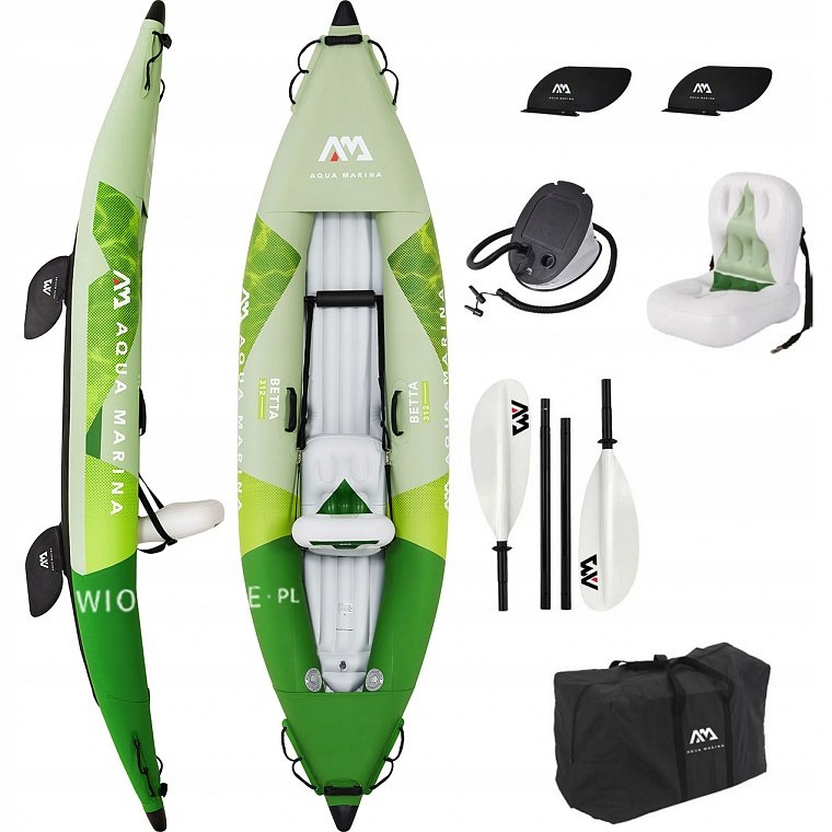 Pompowany Kajak Aqua Marina Betta 312 Z Wiosłem Jednoosobowy Model 2022