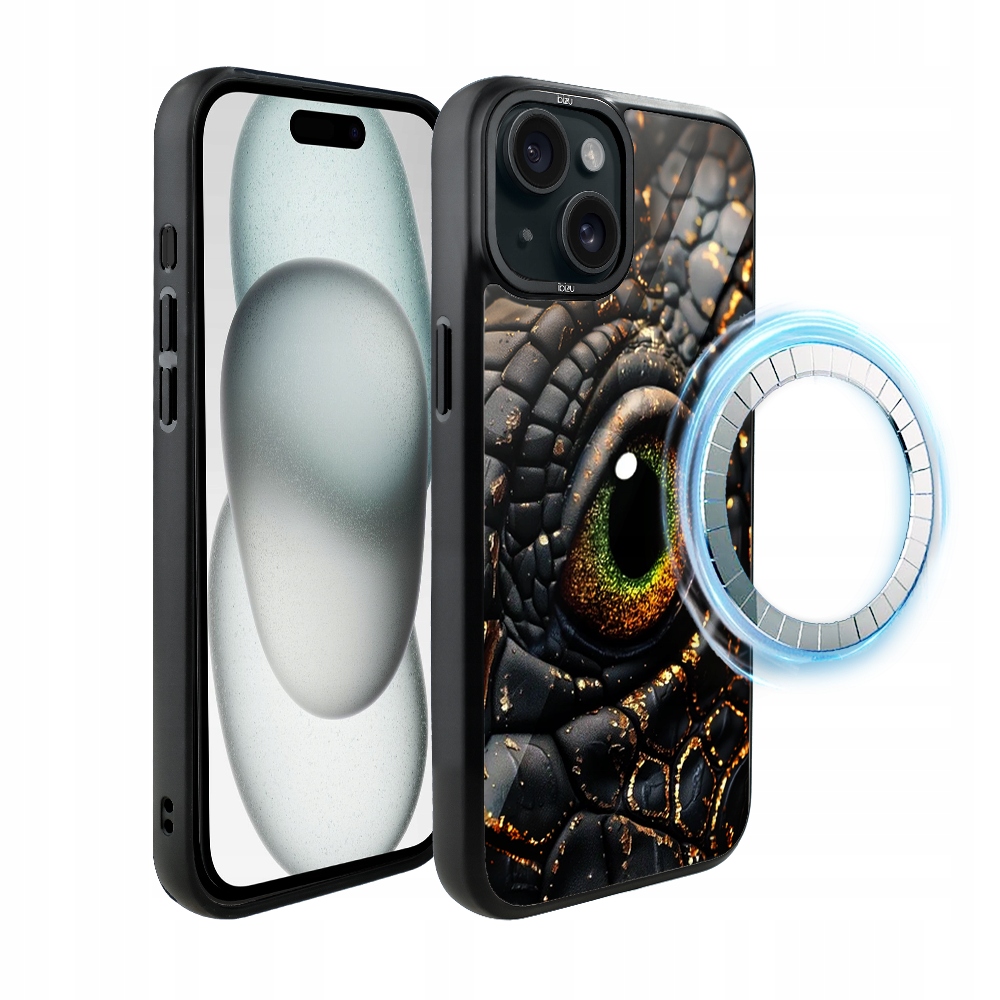 Matný Pouzdro Ibizu DropGuard pro iPhone 15 s MagSafe, barva Amber Dragon