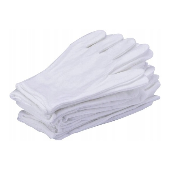 20 par Rękawiczki bawełniane białe pielęgnacyjne