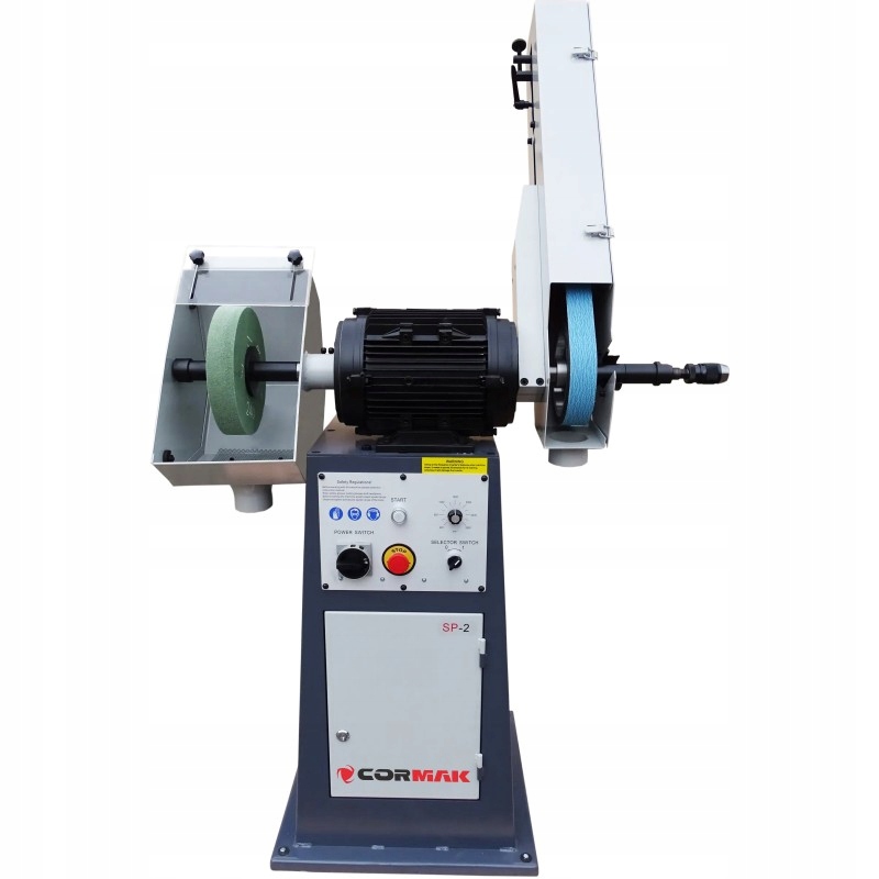 SZLIFIERKA POLERKA TARCZOWA TAŚMOWA PRZEMYSŁOWA Z PODSTAWĄ SP2