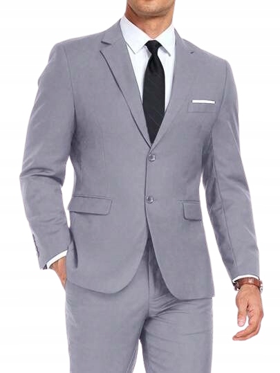 Shein Šedý Pánský Sako Slim Klasický Límec XL 1KD