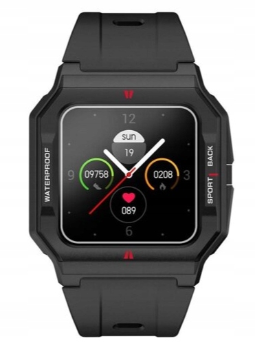 ZEGAREK SMARTWATCH HOPOFIT KWADRAT CZARNY Model SPORT