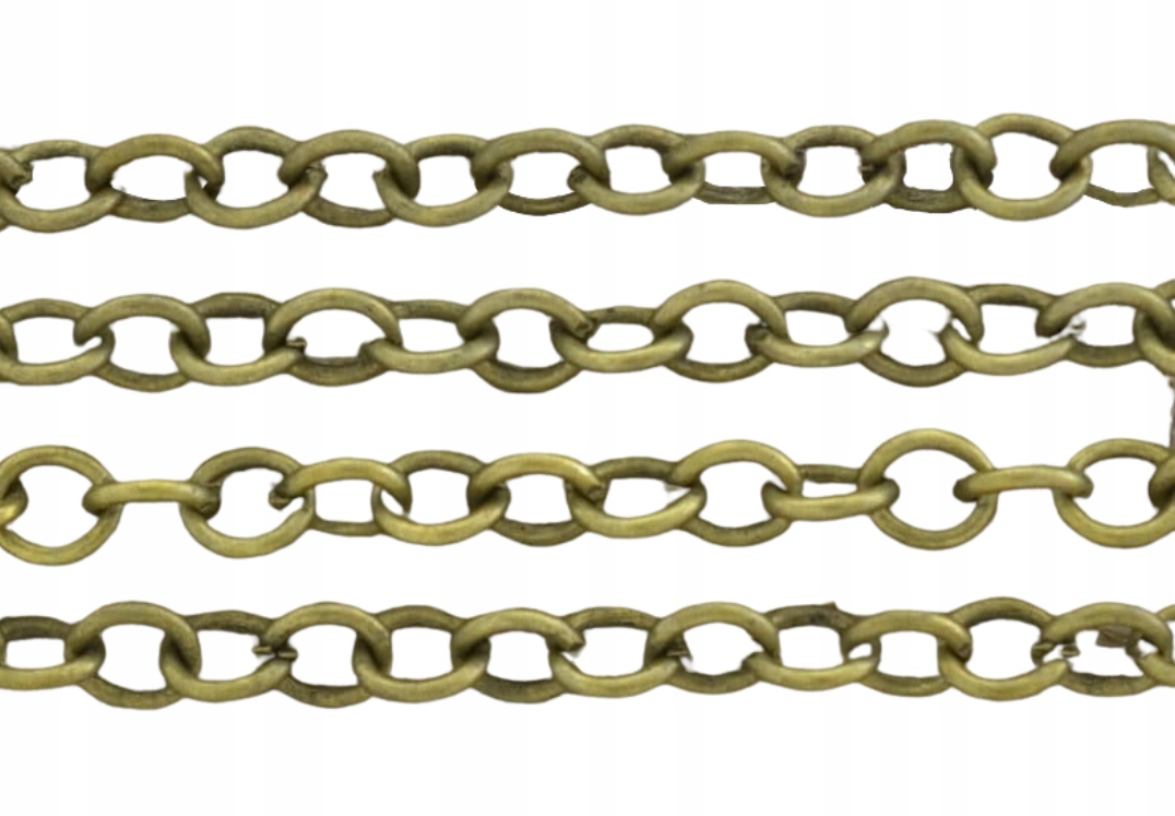 [11128] Łańcuszek anchor 3,5*4mm kolor brąz 50cm