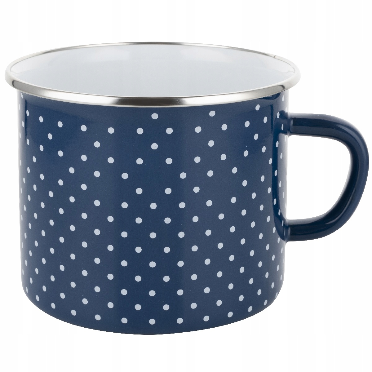 

Kubek Emaliowany Garnuszek Retro Granatowy 1,7L