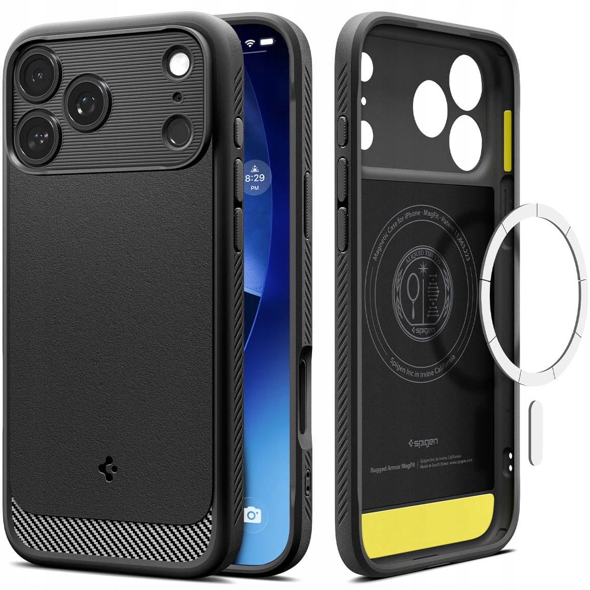Zadní Kryt Spigen Rugged Armor MagFit pro Apple iPhone 17 Pro Max šedý