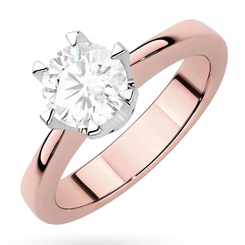 Krásný Zlatý Prstýnek 585 s Briliantem 1,00 ct