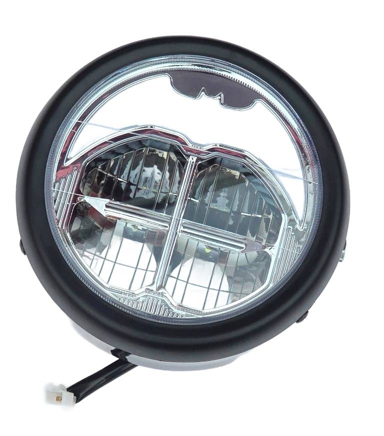 TopX Univerzální motocyklová lampa Světlomet Led 19 Cm Cafe Racer Chopper