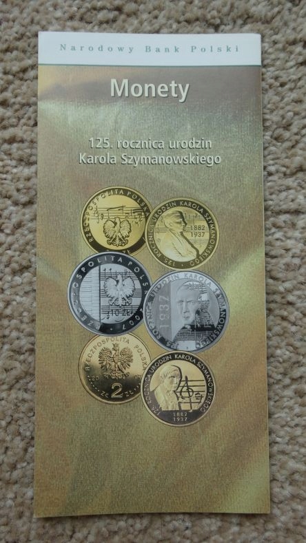 Папка 10 злотых 2007 г. К.ШИМАНОВСКИЙ I класс.