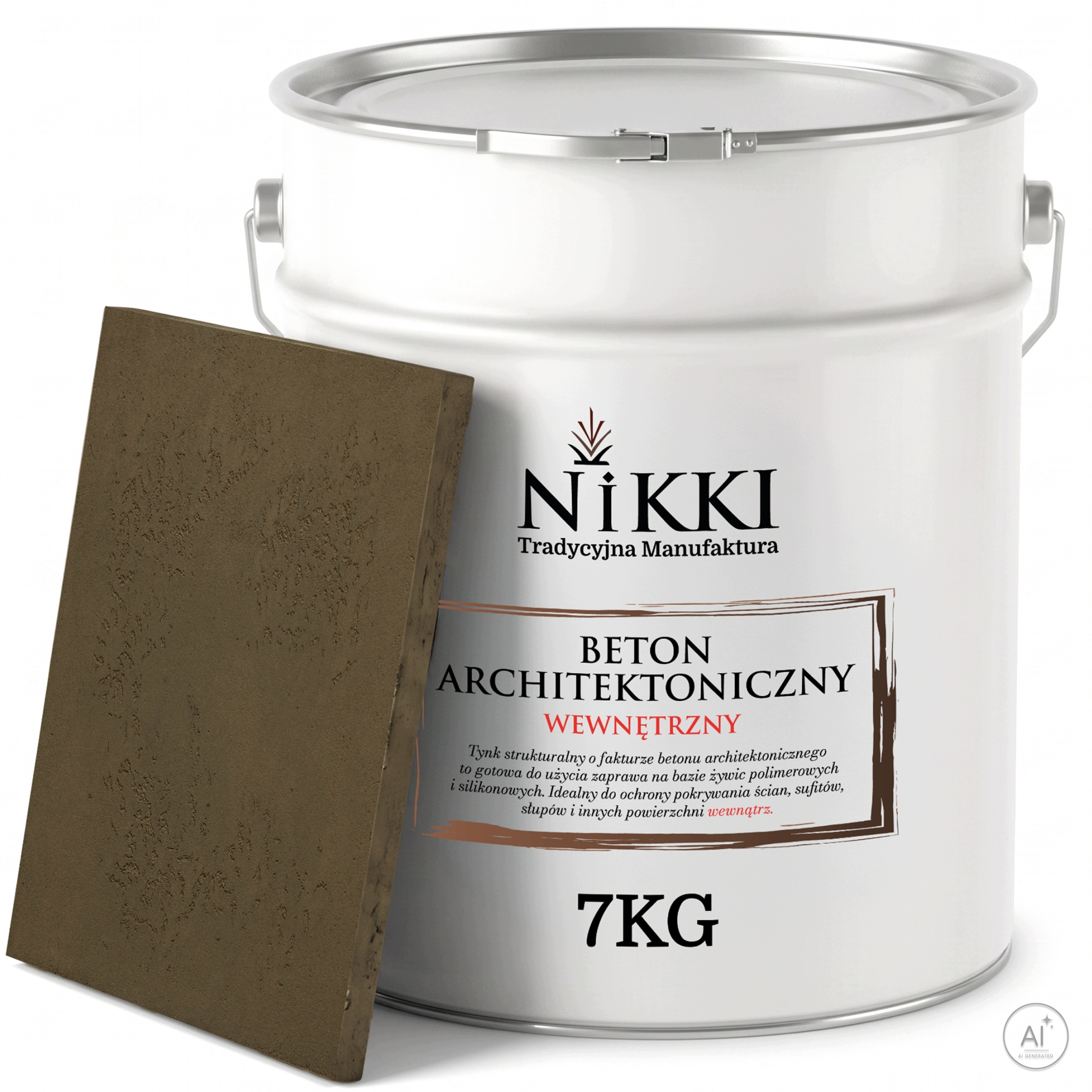 Dekorativní vnitřní architektonický beton 7 kg Khaki Tmavý F456 Uv
