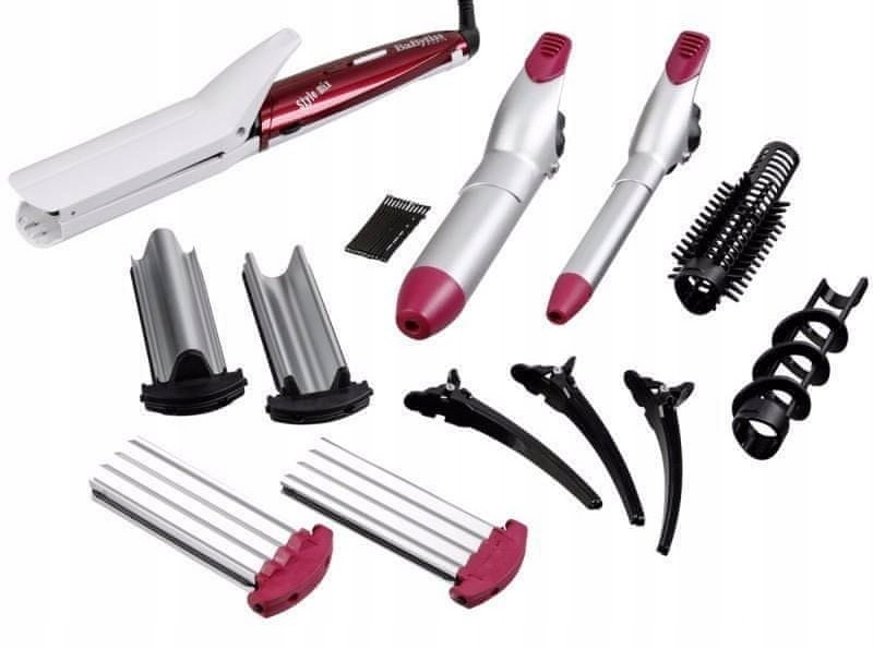 Babyliss Zestaw Stylizacji Włosów Prostownica Karbownica Falownica Lokówka-Zdjęcie-0
